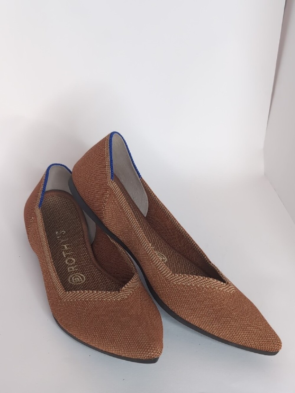 Brown Pointed Women's Flats by - Picture 7 of 7